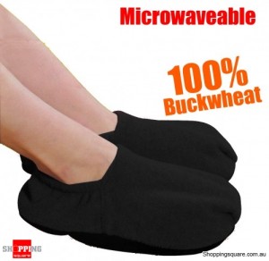 Cuddlee Feet - Warm Slipper, Microwaveable, Black 