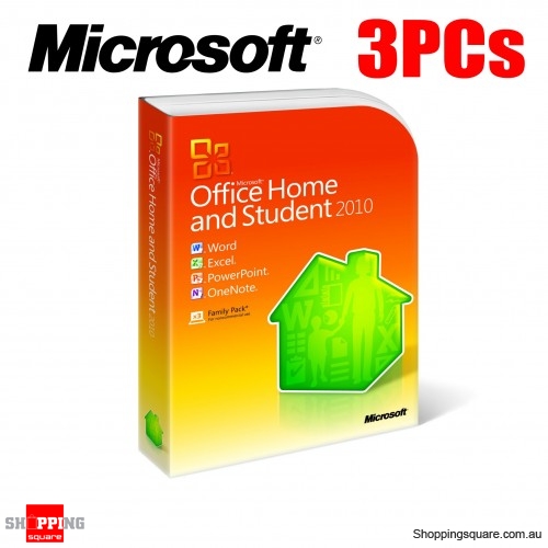 Microsoft Office Home and Student 2010 - 3 USERs DVD 32/64 bits (79G-01900)
