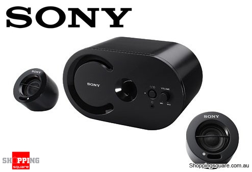 Sony SRSD25B 2.1 Channel Subwoofer Speakers Black