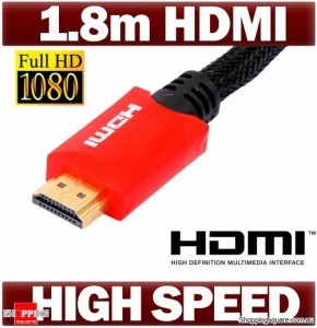 1.8 Meters HDMI Cable (V1.40), Gold Plated