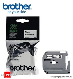 Brother M-K221 9mm Black On White m Tape 