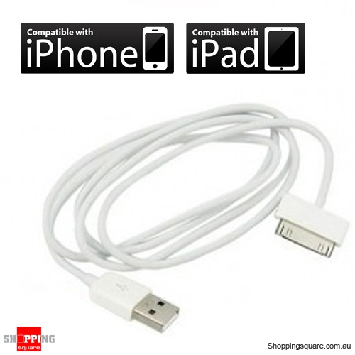 USB Cable for iPhone 4, 3G, 3Gs, iPad, iPad2 and iPod - 1M