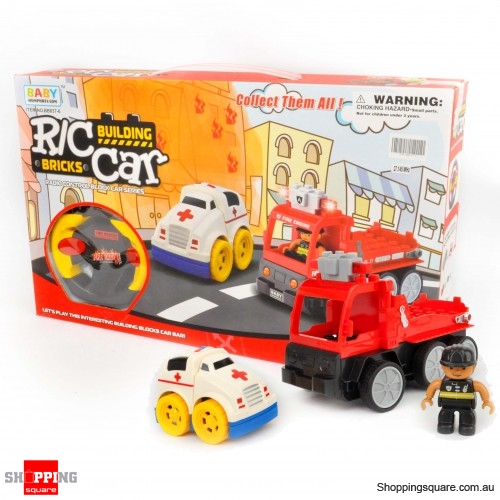 LEGO Compatiable - Remote Control Fire Rescue Truck Set 