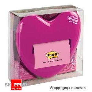 Post-It Pop-up Pink Heart Note Dispenser 