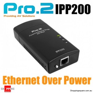 Internet Power Point Powerline Adapter - Ethernet Over Power Line, 200Mbps