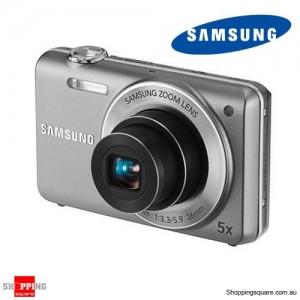 Samsung ST93 Slim Digital Camera, 5X, 16.1M, 2.7"230KLCD, 26MM, 720p 30fps movie, Silver 