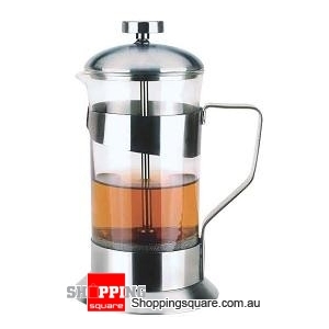 350ml Stainless Steel Tempered Glass Coffee Maker Plunger