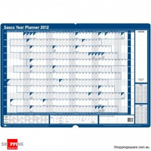 SASCO 12 Month Wall Planner 2012