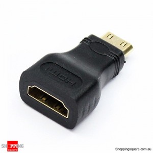 Mini HDMI to HDMI Male to Female Plug Adapter Converter