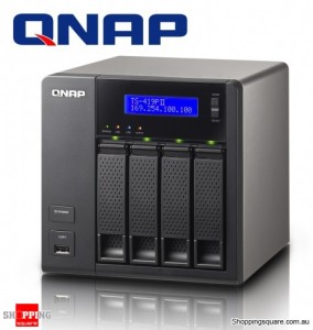 QNAP TS-419P II 4 Bay Hotswap NAS - Marvel 2.0Ghz, 512Mb DDRIII, iSCSI, 2 x eSATA, 4 x USB
