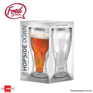 Fred & Friends Thirsty For Beer- Hopside Down Glass