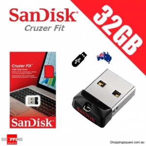 SanDisk Cruzer Fit 32GB USB Flash Drive Memory Thumb PC Laptop Storage