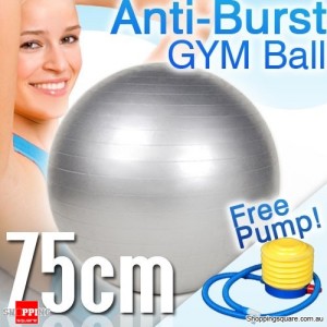 Fitness Yoga Anti-Burst Gym Pilates Swiss Ball with Foot Pump