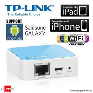 TP-LINK TL-WR702N Traveller's Mini Pocket Wireless AP Router for iPad, Tablet, Smart Phone and Laptop