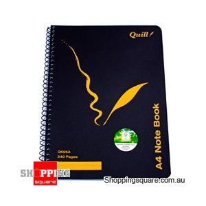 QUILL A4 240 Pages Side Bound Q595A Notebook 