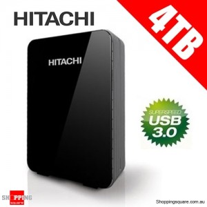 Hitachi 4TB Touro Desk Pro Black USB 3.0 External Hard Drive 0S03505