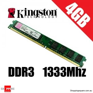 Kingston 4GB 1333MHz DDR3 Non-ECC CL9 DIMM SR (512x8)