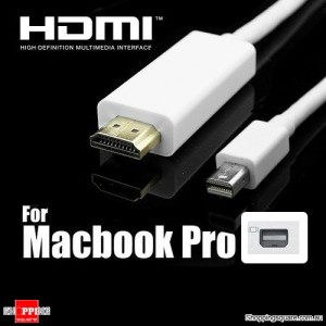 1.8M Mini DisplayPort to HDMI Display Port Cable Adapter For Apple MacBook Pro