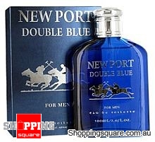 V - NEW PORT DOUBLE BLUE 100ml EDT SP By Value Lines