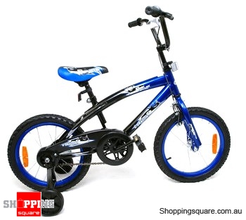 BMX Bike 16" (40cm)  Air Tire, Steel Frame Bicycle Blue