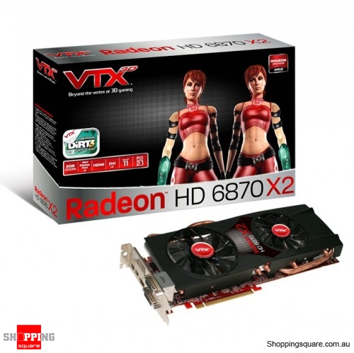VTX 3D Radeon HD6870 x2 2GB Gaming Video Card 