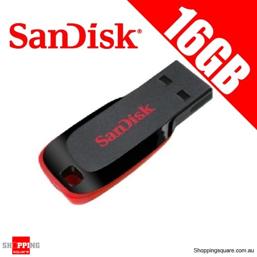 SanDisk Cruzer Blade 16GB USB Flash Drive Memory