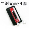 Cassette Tape Silicone Case for iPhone 4 4S Black 