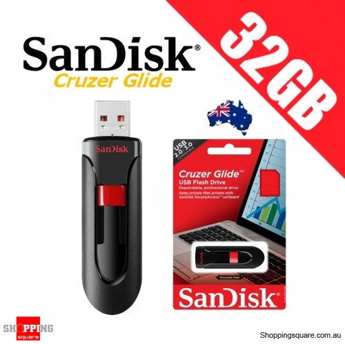 SanDisk Cruzer Glide 32GB USB Flash Drive Pendrive Memory Stick