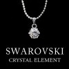 Swarovski Crystal Element Silver Ball Chain Necklace Pendant 