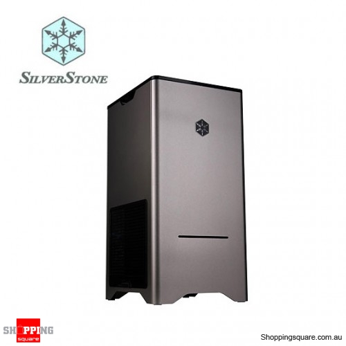 Silverstone "Fortress series" FT03T Titanium Colour Case - Mid tower with 90° M/B mounting, small footprint design, 1x 2.5", 3x