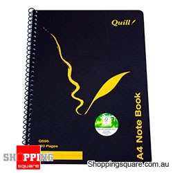 Quill A4 120 Pages Side Bound Q595 Notebook