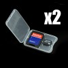 Clear SD TF memory card holder 2 pcs