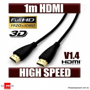 OD 4.2 1m HDMI Cable Gold Plated high Speed 3D Audio 1080P 