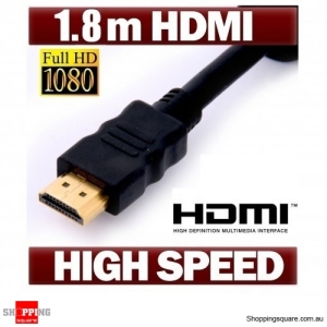 1.8M HDMI Cable v2.0 UHD 4K 3D High Speed with Full HD 1080p Gold Plated