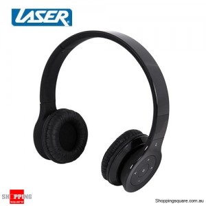 Laser Bluetooth Wireless AO-30BT Version 3.0 stereo Headset Black