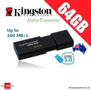 Kingston DataTraveler 100 G3 64GB USB Flash Drive (DT100G3)