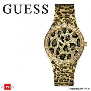 Guess Ladies Sparkle Leopard Watch