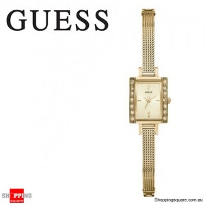 Guess Ladies Divine Stainless Steel Gold Chained Watch 