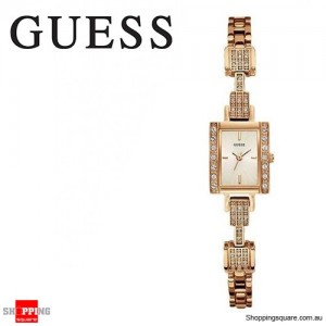 Guess Ladies Divine Rose Gold Plated Stainless Steel with Crystals Watch