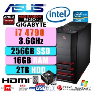 ASUS Gaming I7 4790 Win 7 Desktop PC