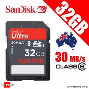 SanDisk Ultra SDHC 32GB High Performance Memory Card