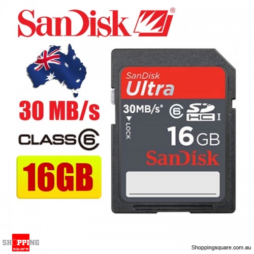 SanDisk Ultra SDHC 16GB UHS-I High Performance SD Card