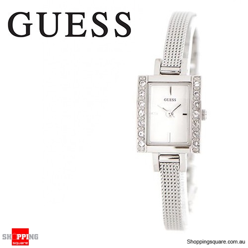Guess Ladies Divine Stainless Steel Silver Chained Watch 