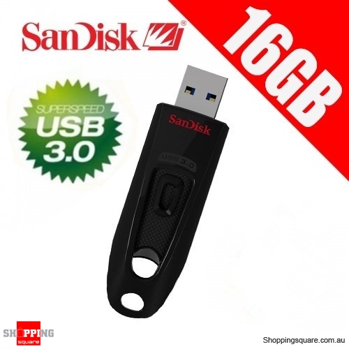 SanDisk Ultra 16GB USB 3.0 Flash Drive Memory Stick Pendrive Up to 100MB/s