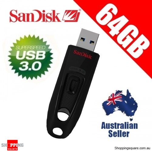 SanDisk Ultra 64GB USB 3.0 Flash Drive Memory Stick Pendrive Up to 130MB/s
