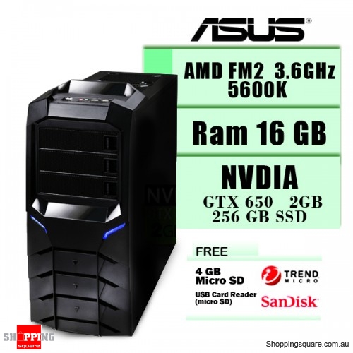 AMD Real Gaming Computer - 5600K Quad-Core Black Edition