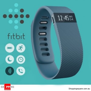 GENUINE Fitbit CHARGE Wireless Activity + Sleep Wristband Bluetooth Light Blue Small