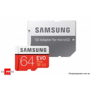 Samsung EVO Plus 64GB Class 10 100MB/s Micro SD TF Memory Card