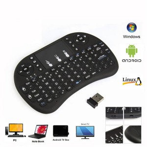 Vensmile i8 2.4GHz Wireless Fly Air Mouse Gaming Keyboard Touchpad Multi-media Control For Smart TV Box Laptop Mini PC