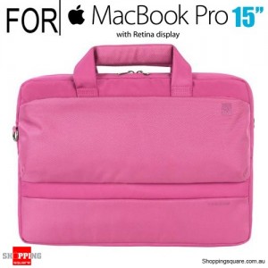Tucano Dritta Slim bag for 15 Inch Macbook Pro with Retina Display or 13/14 Inch Notebook Pink Colour